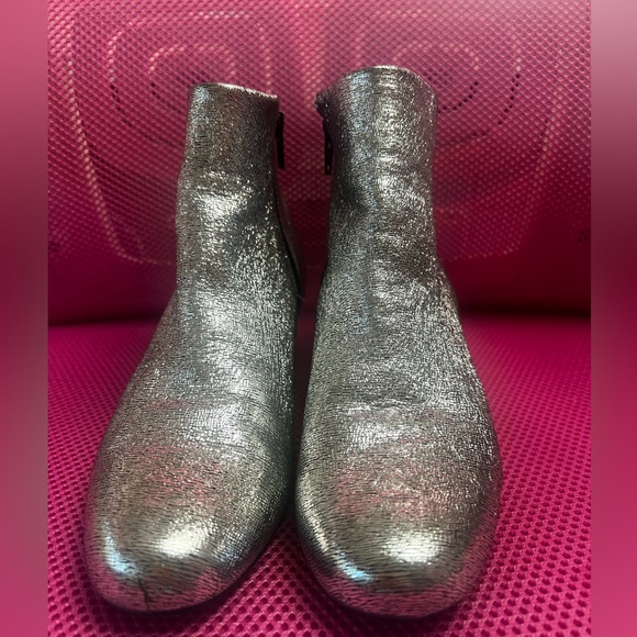 Statement Silver Booties - Picture 2 of 6